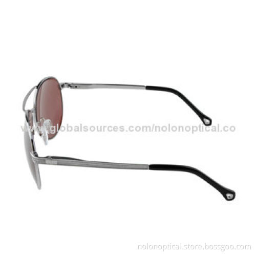 Unisex Wayfarer Metallic Sunglasses with CR 39 Sunlens